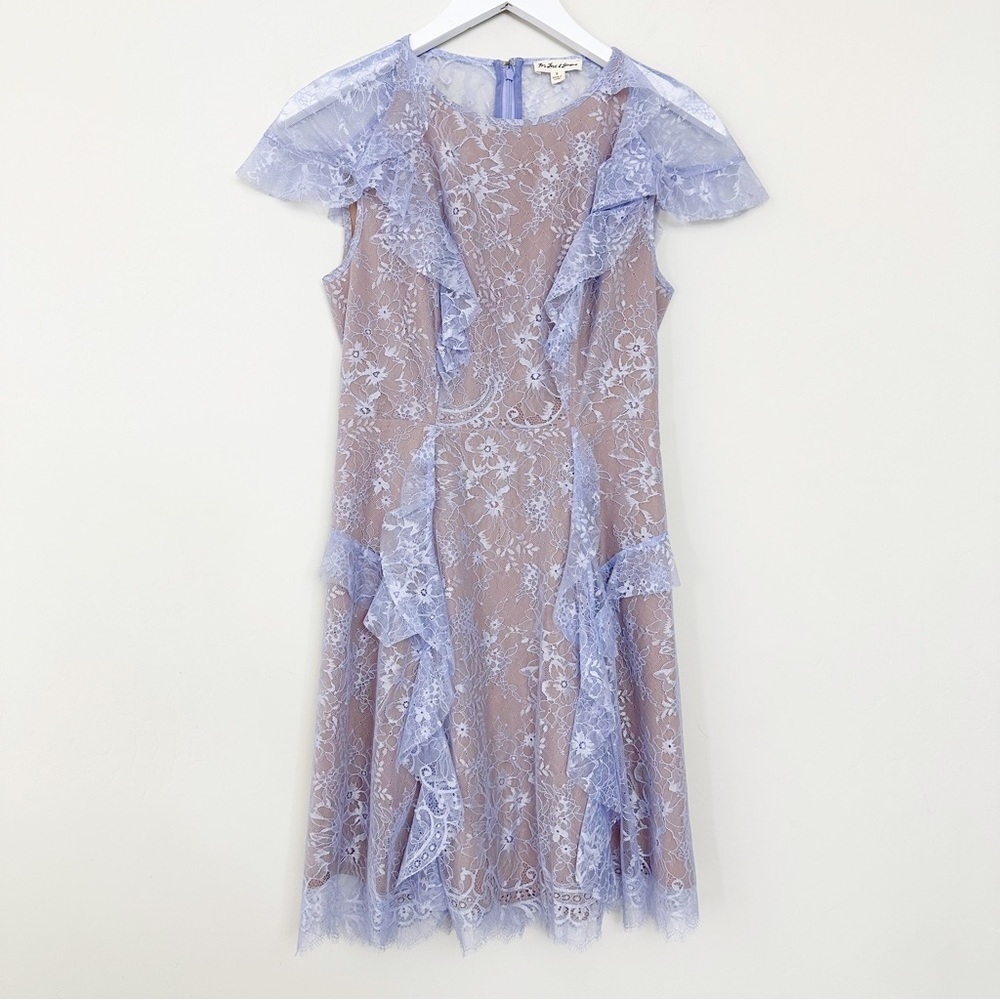 For Love & Lemons Mockingbird Lace Lilac Dress